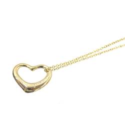 Tiffany Heart Necklace & Co. K18 YG 2.9g 18K gold Length approx. 40.5cm Polished finish