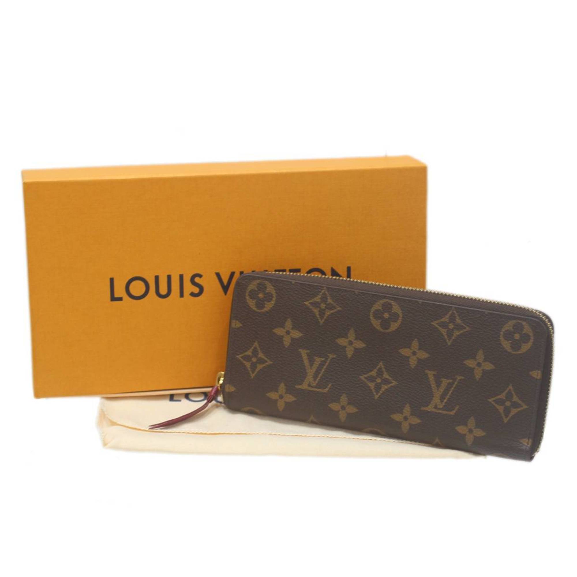 LOUIS VUITTON Louis Vuitton Portefeuille Clemence Long Wallet Monogram M61298 CA2112, Special Box