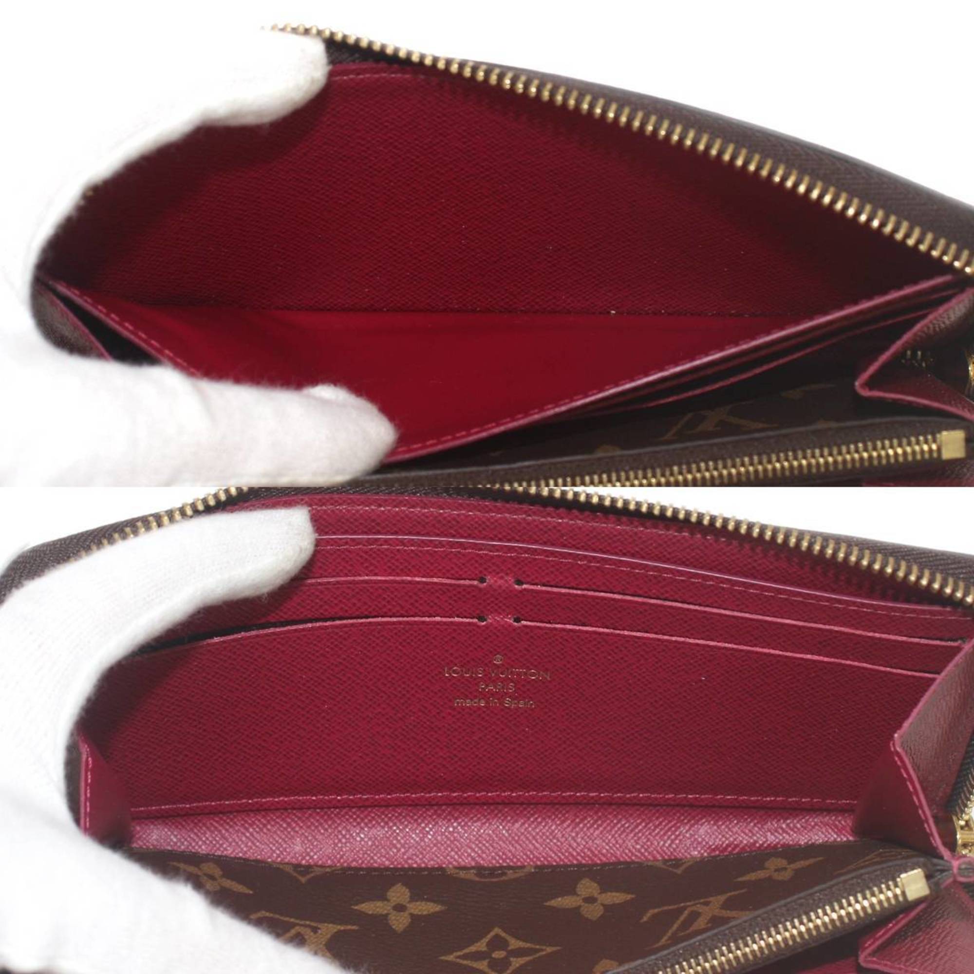 LOUIS VUITTON Louis Vuitton Portefeuille Clemence Long Wallet Monogram M61298 CA2112, Special Box