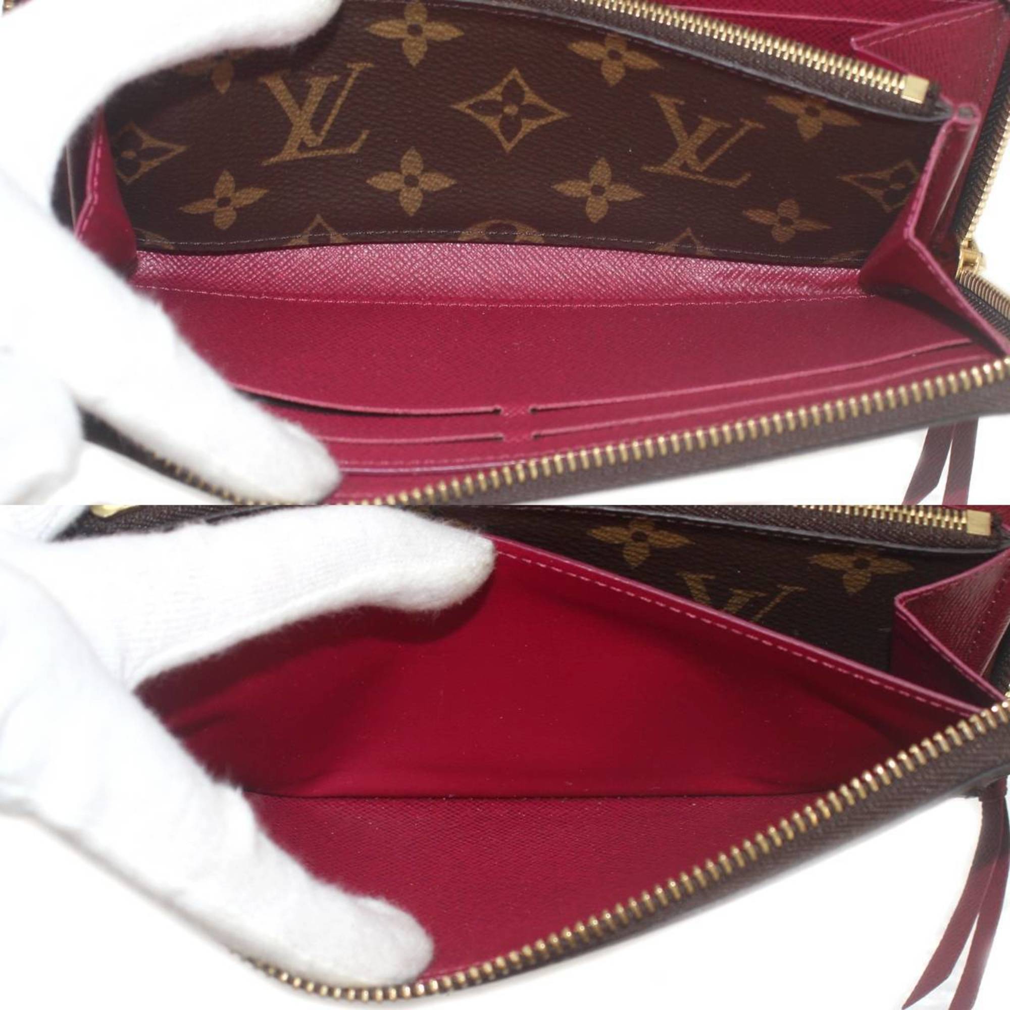 LOUIS VUITTON Louis Vuitton Portefeuille Clemence Long Wallet Monogram M61298 CA2112, Special Box