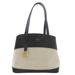 Salvatore Ferragamo Ferragamo Bicolor Tote Bag Entry Black x Beige Pouch