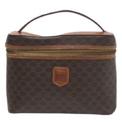 CELINE Vanity Bag, Macadam Pattern, Brown