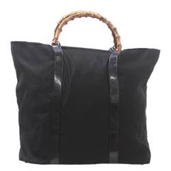 GUCCI Bamboo Tote Bag Black 002-2854-0412-5