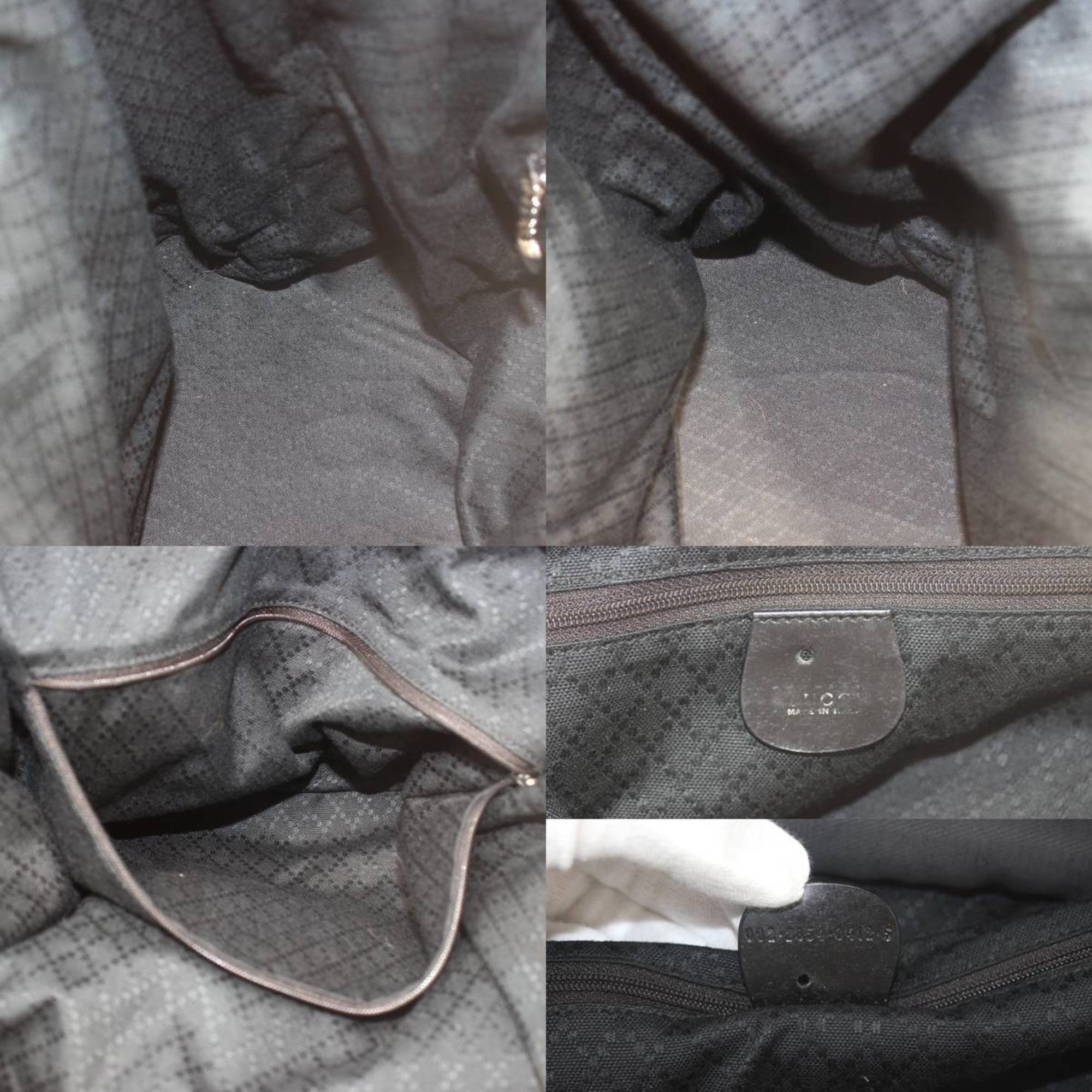 GUCCI Bamboo Tote Bag Black 002-2854-0412-5