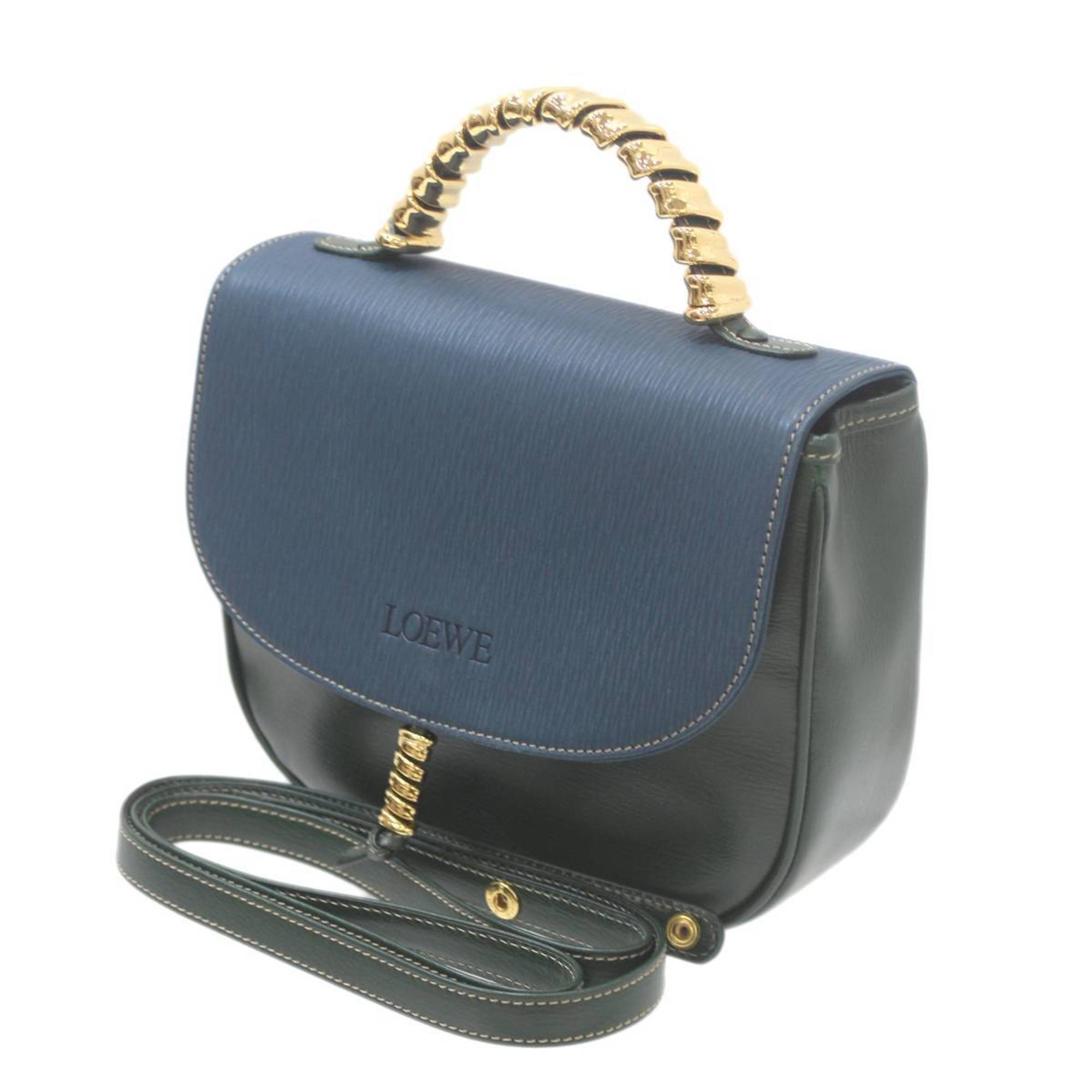 LOEWE Velazquez 2way bag, handbag, shoulder blue x green