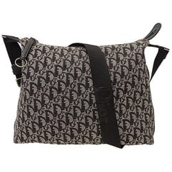 Christian Dior Dior Bag Women's Shoulder Trotter Jacquard Black Grey