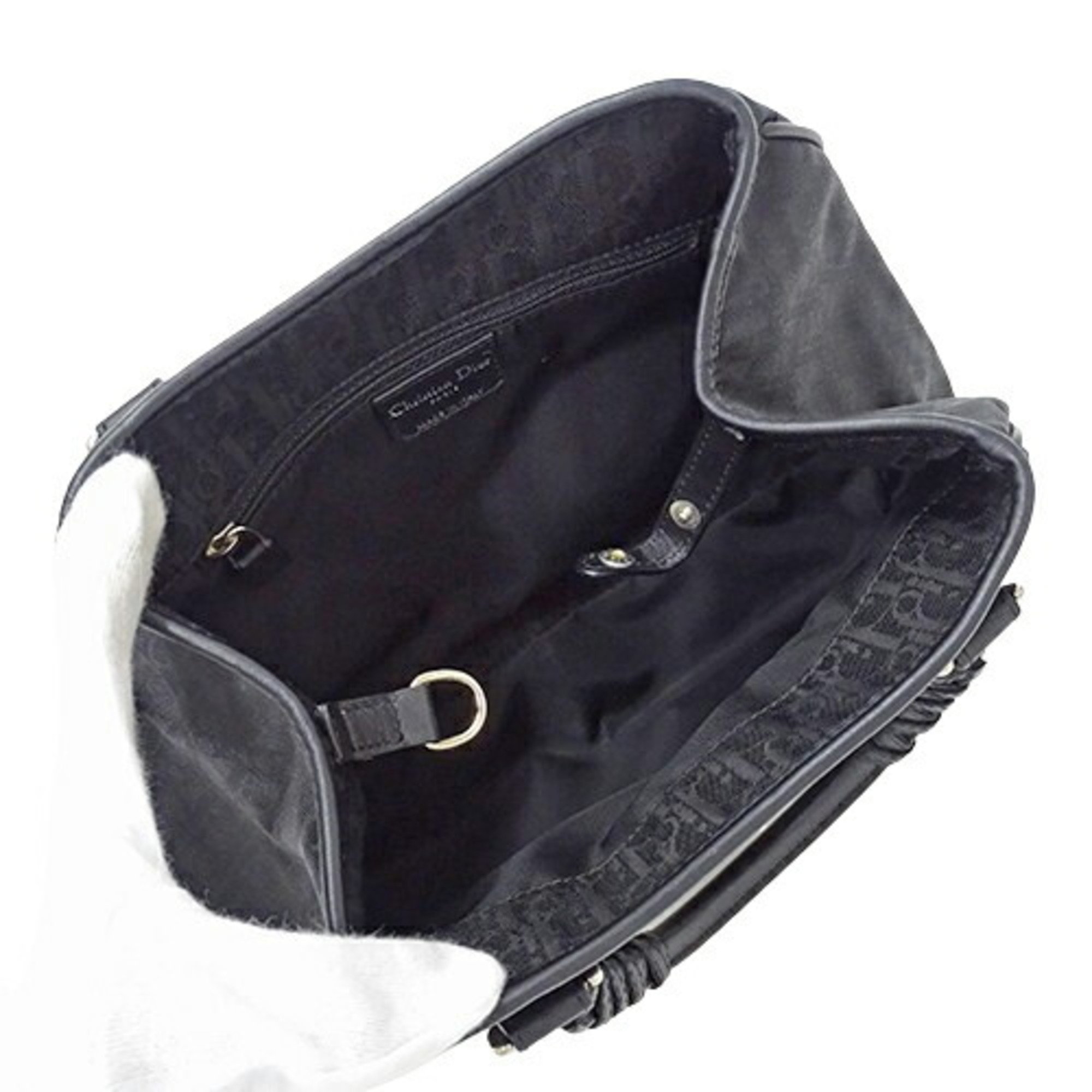 Christian Dior Dior Bag Women's Handbag Trotter Nylon Black