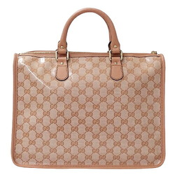 GUCCI Bag Women's Handbag Tote GG Crystal Pink 190259