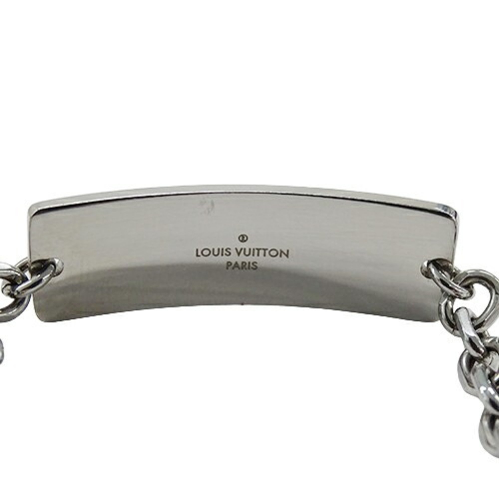 LOUIS VUITTON Bracelet for Men Monogram Bold Silver M00681 LE2242 Plate