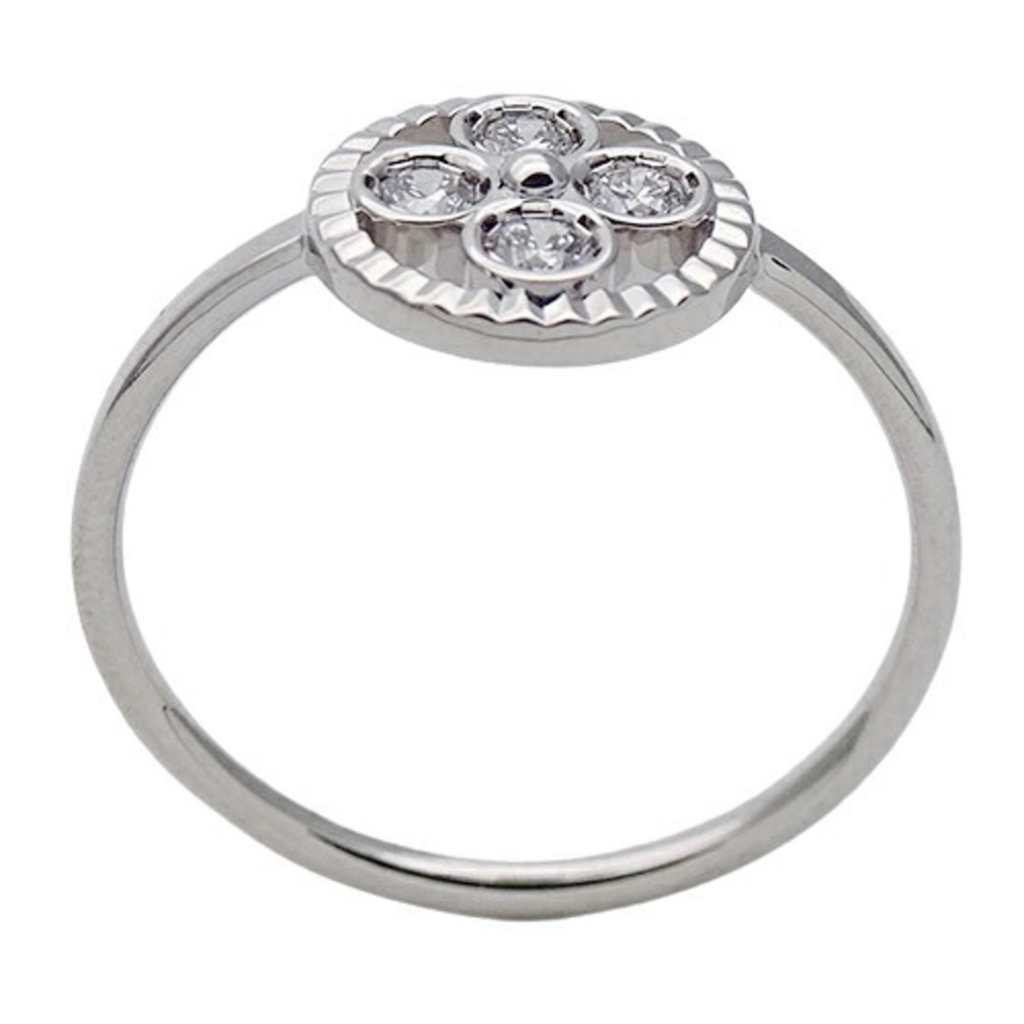 Louis Vuitton LOUIS VUITTON Ring for Women 750WG Diamond Bergsan Blossom BB White Gold #55 Approx. Size 14 Polished