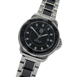 TAG Heuer Formula 1 WAH1314 BA0867 Ladies Watch 12P Diamond Date Quartz Stainless Steel SS Ceramic Black Polished