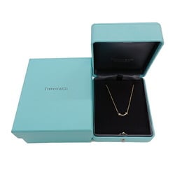 Tiffany & Co. Necklace for women, 750YG, diamond, T Smile, yellow gold, polished