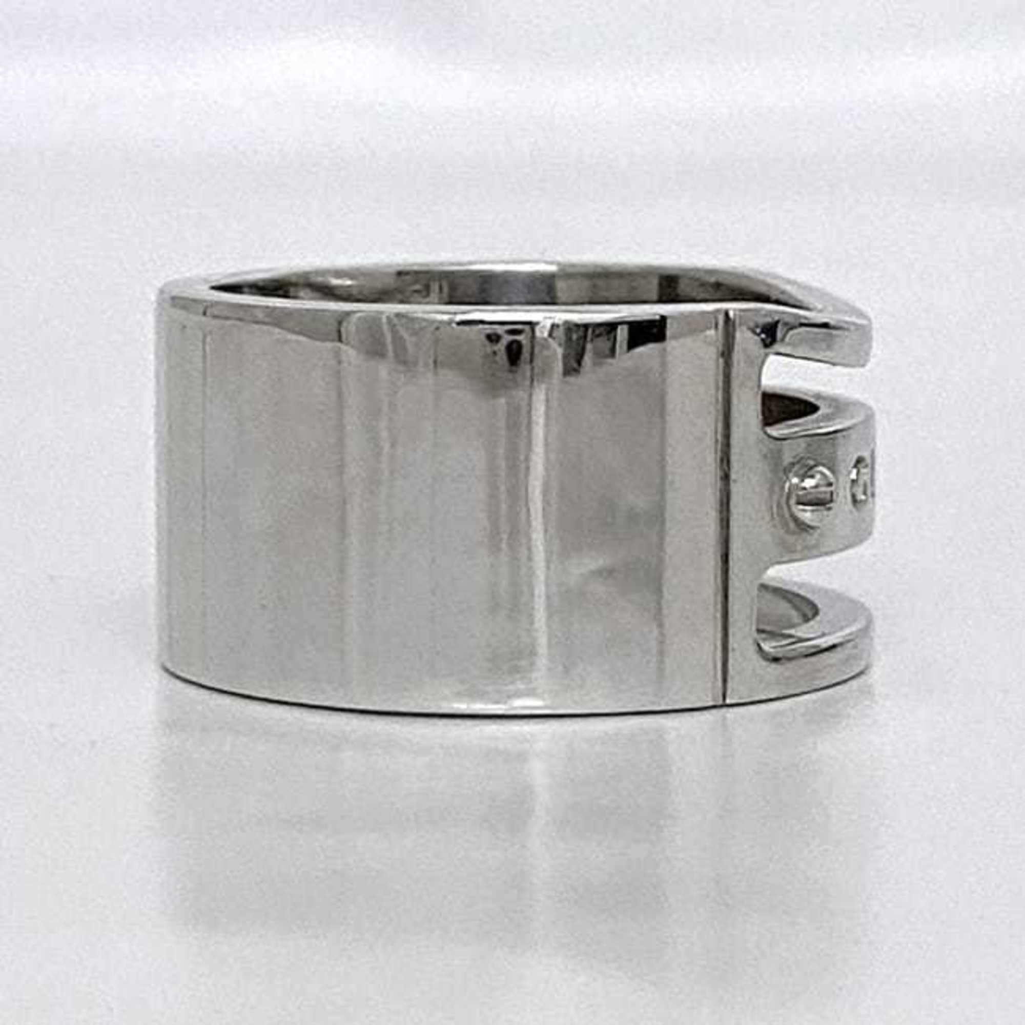 Gucci Ring ec-21087 Silver Size 19 Ag 925 GUCCI Plate Screw Men's