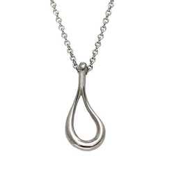 Tiffany Teardrop Necklace ec-21085 Silver Elsa Peretti Ag 925 TIFFANY&Co. Women's