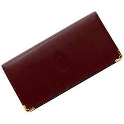 Cartier Bi-fold Long Wallet ec-21145 Bordeaux Must L3000465 Leather Women's Men's