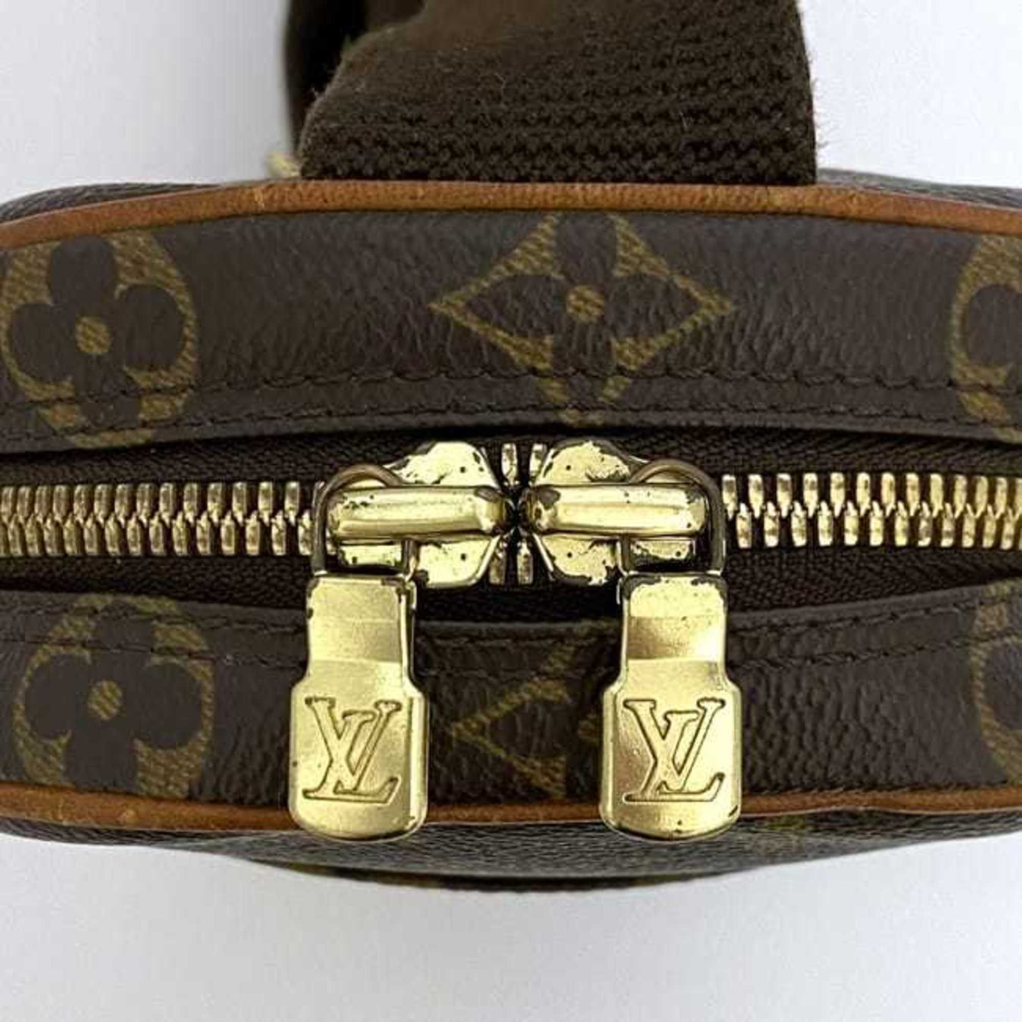 Louis Vuitton Body Bag Pochette Ganjou f-21251 Brown Monogram M51870 Crossbody Canvas CA1013 LOUIS VUITTON Unisex Compact