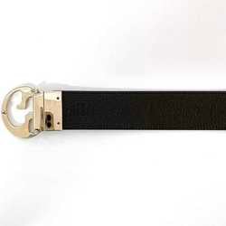 Gucci Belt ec-21105 Black Dark Brown 450000 40mm Leather GP GUCCI GG Reversible Battal Accent