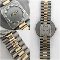 Longines Watch Conquest f-21162 Grey Gold VHP Boys Titanium Quartz LONGINES Battery Operated Men's