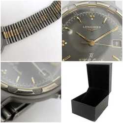 Longines Watch Conquest f-21162 Grey Gold VHP Boys Titanium Quartz LONGINES Battery Operated Men's