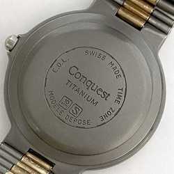 Longines Watch Conquest f-21162 Grey Gold VHP Boys Titanium Quartz LONGINES Battery Operated Men's