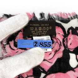 Louis Vuitton Stole Etoile Rock 'n' Roses ec-21132 Pink Black M70475 OS0135 LOUIS VUITTON Rose Scarf Large Size