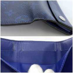 Louis Vuitton Tri-fold Wallet Discovery Compact f-21196 Blue Cobalt Taiga Rama M67620 Leather Monogram Canvas UB1169 LOUIS VUITTON Flap Men's