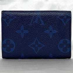 Louis Vuitton Tri-fold Wallet Discovery Compact f-21196 Blue Cobalt Taiga Rama M67620 Leather Monogram Canvas UB1169 LOUIS VUITTON Flap Men's