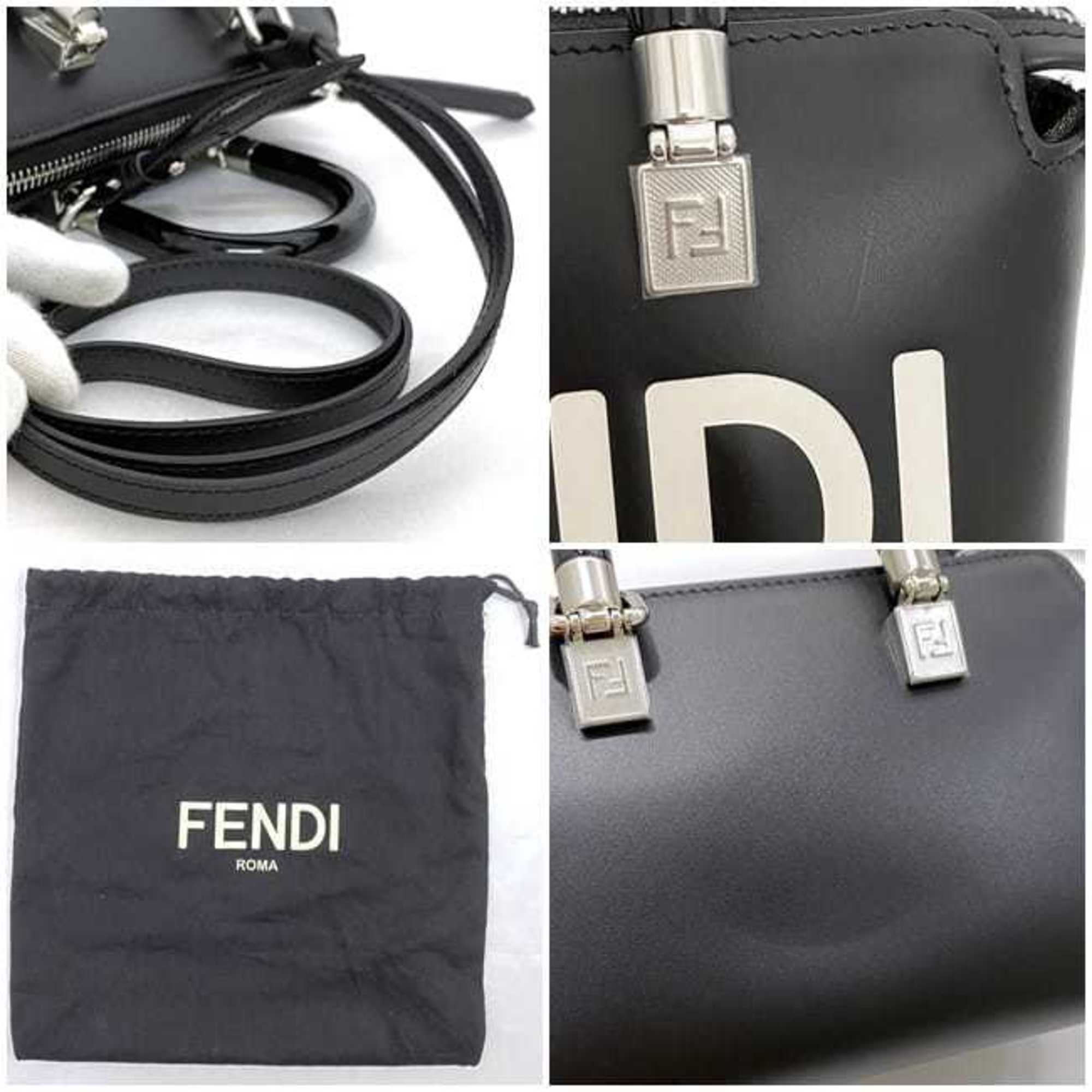 Fendi Boston Bag By The Way f-21249 Black 8BS067 Leather FENDI Women's