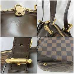 Louis Vuitton Tote Bag Verona MM f-21270 Brown Damier Ebene N41118 Canvas Leather DU2121 LOUIS VUITTON Freestanding Women's