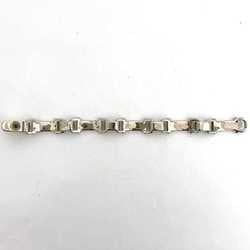 Salvatore Ferragamo Bracelet ec-21184 Silver Gancini Metal Rhinestone Women's Sparkly