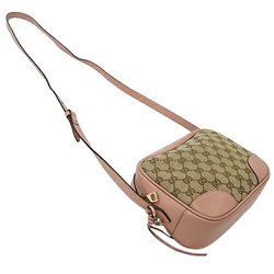 GUCCI Women's Shoulder Bag GG Canvas Beige Pink 449413