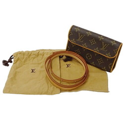 Louis Vuitton LOUIS VUITTON Bag Monogram Women's Body Waist Pouch Pochette Florentine M M51855 Brown