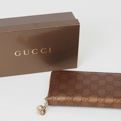 Gucci Guccissima Long Wallet Bronze 233025 Women's Leather Ball Charm GUCCI