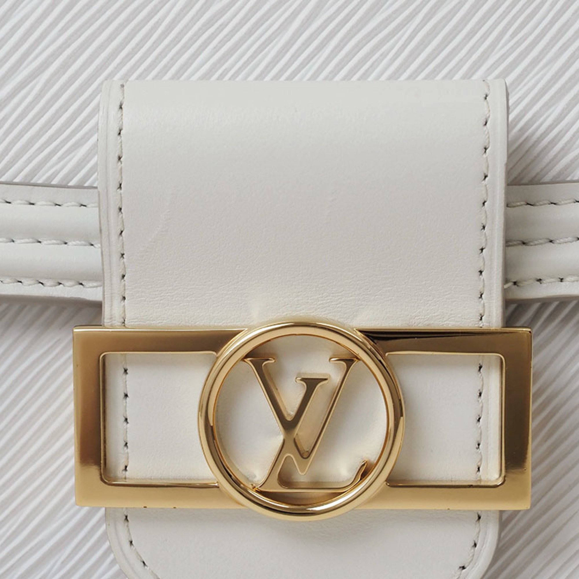 Louis Vuitton Dauphine NV MINI Bag Snow M55963 Women's Epi Leather 3WAY Shoulder LOUIS VUITTON