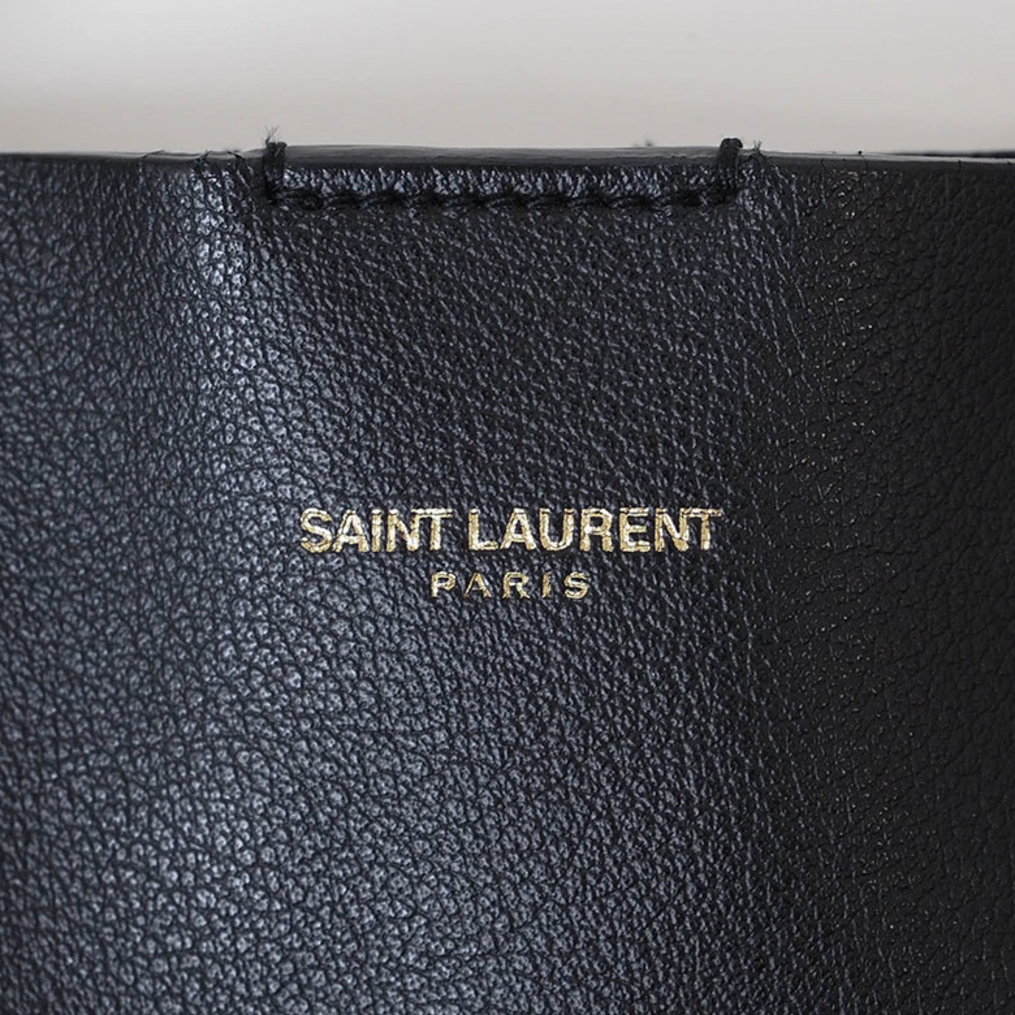 Saint Laurent Tote Bag Black 394195 Women's Cowhide Shoulder SAINT LAURENT