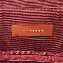 Burberry Nova Check Shoulder Beige Bordeaux Women's Canvas Leather Tote Bag BURBERRY