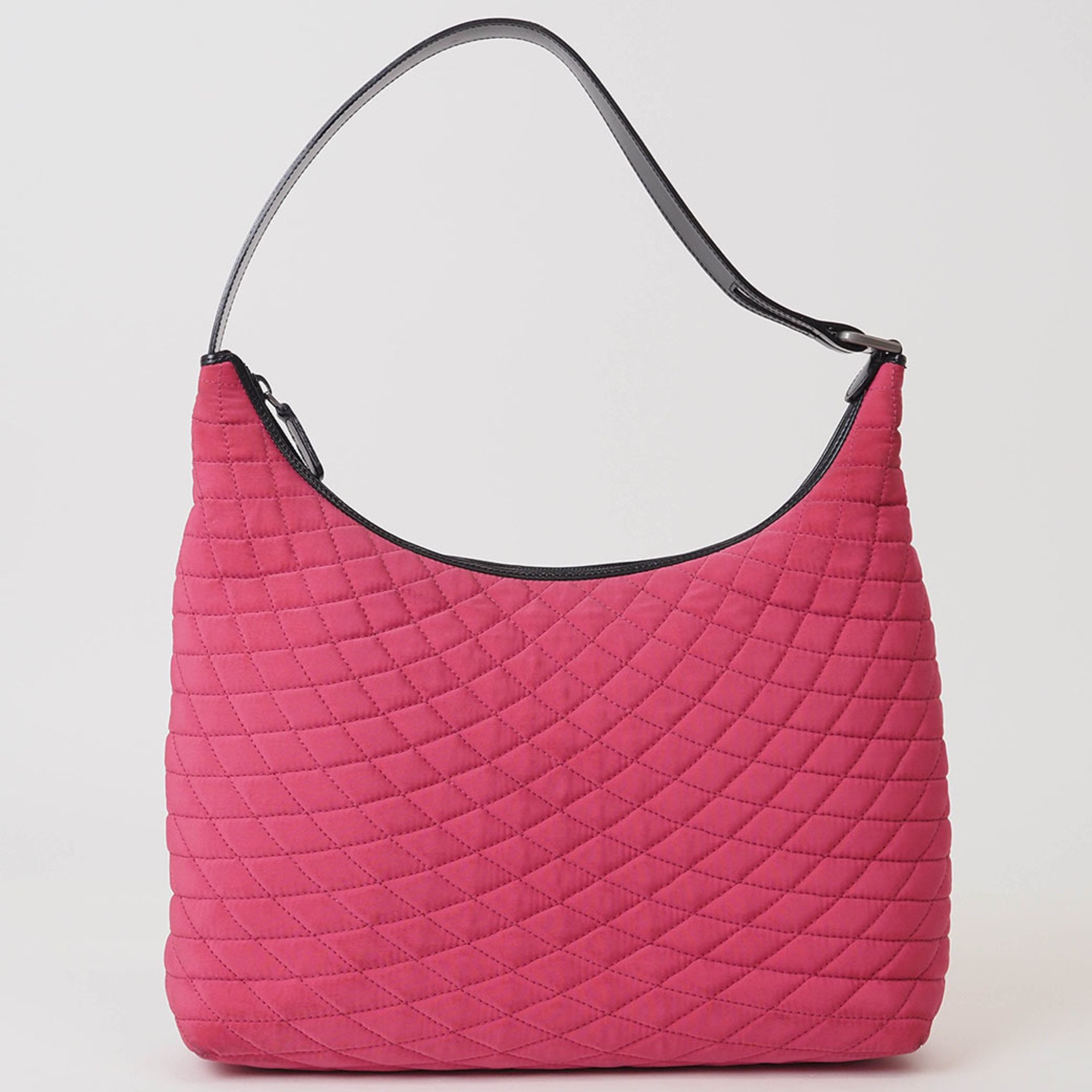 BALLY Hobo Quilted Bag Pink Black Women's Nylon