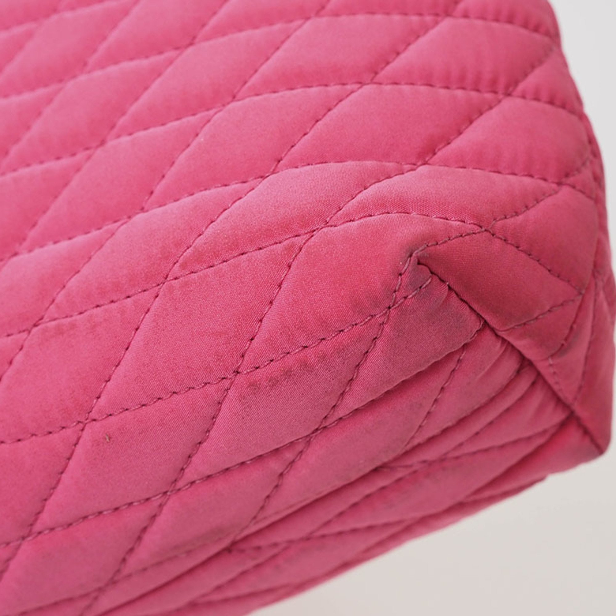 BALLY Hobo Quilted Bag Pink Black Women's Nylon