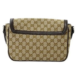 GUCCI Women's Shoulder Bag GG Canvas Brown Beige 449172