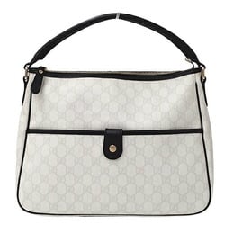 GUCCI Women's Shoulder Bag GG Supreme White Black 189898