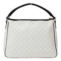 GUCCI Women's Shoulder Bag GG Supreme White Black 189898