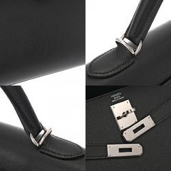 HERMES Kelly 32, Outer Stitching, Black, L Stamp (around 2008), Women's Epsom Leather Handbag