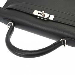 HERMES Kelly 32, Outer Stitching, Black, L Stamp (around 2008), Women's Epsom Leather Handbag