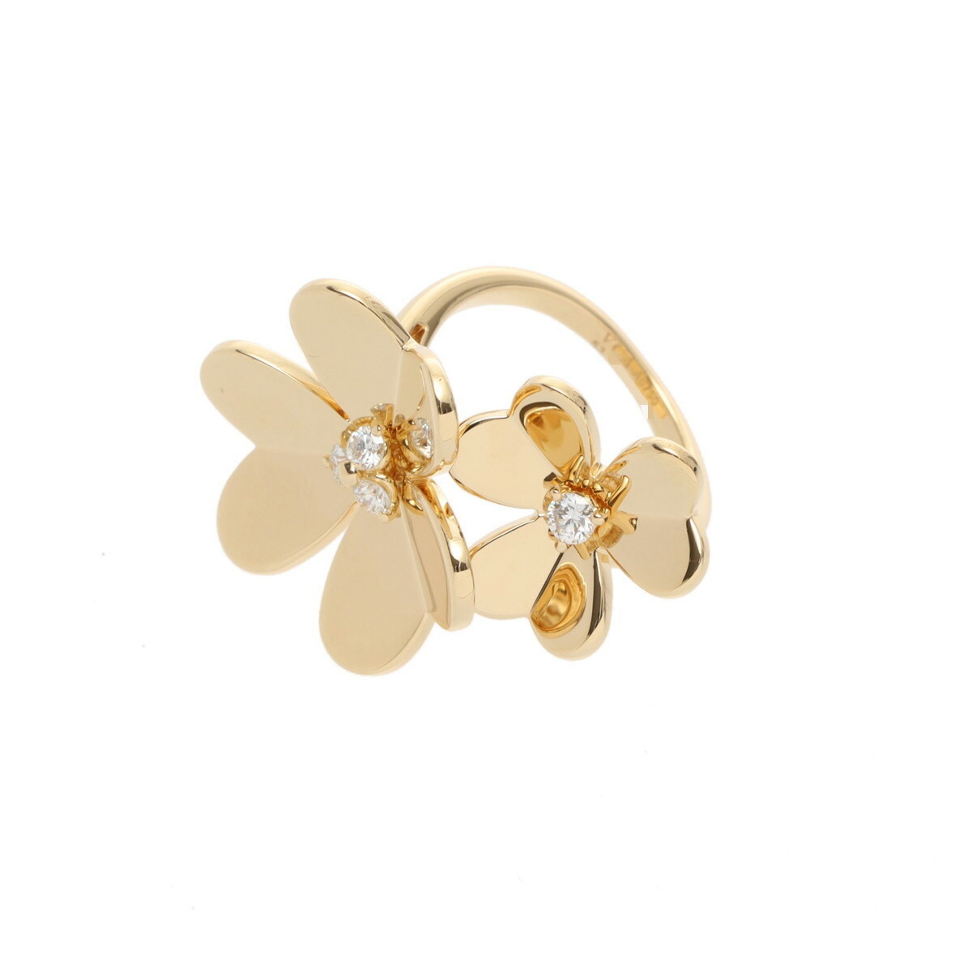 VAN CLEEF & ARPELS Frivole Entreredor #53 VCARB67653 Size 13 Women's 18K Yellow Gold Ring