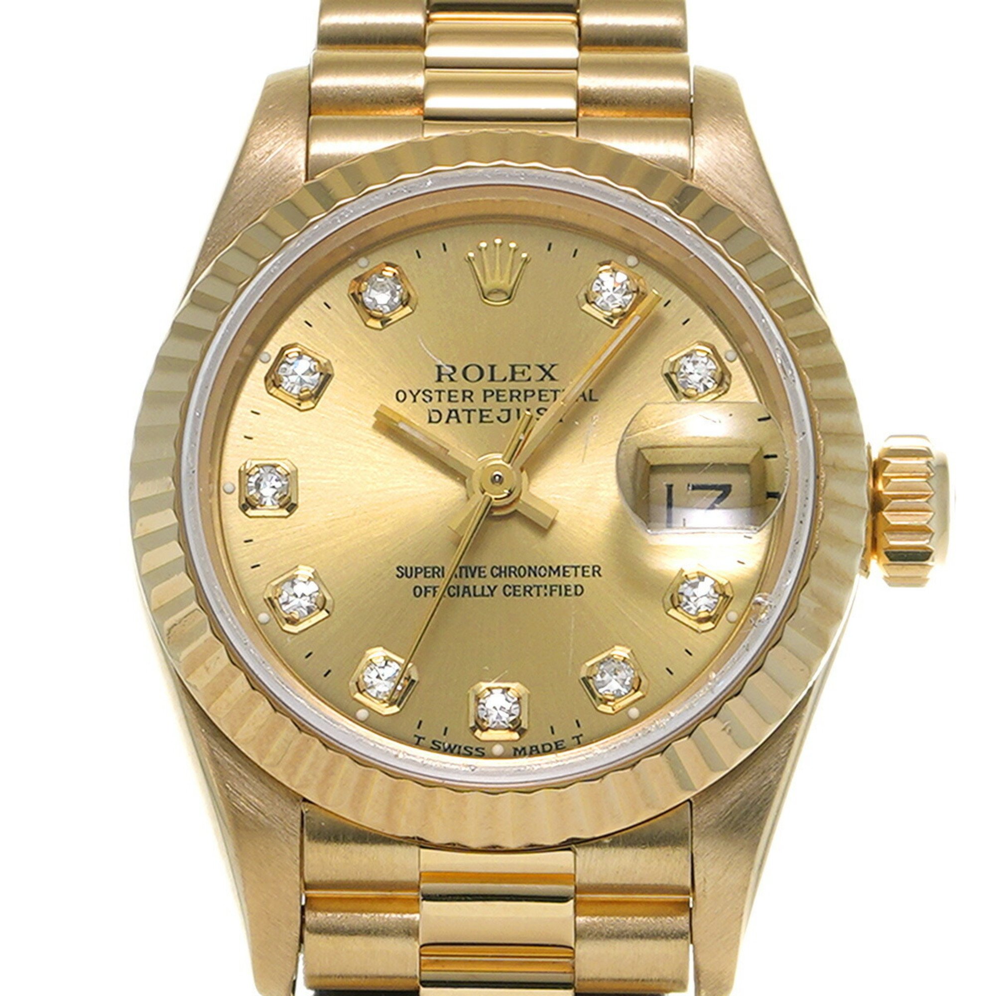 ROLEX Rolex Datejust 10P Diamond 69178G Ladies Watch Automatic