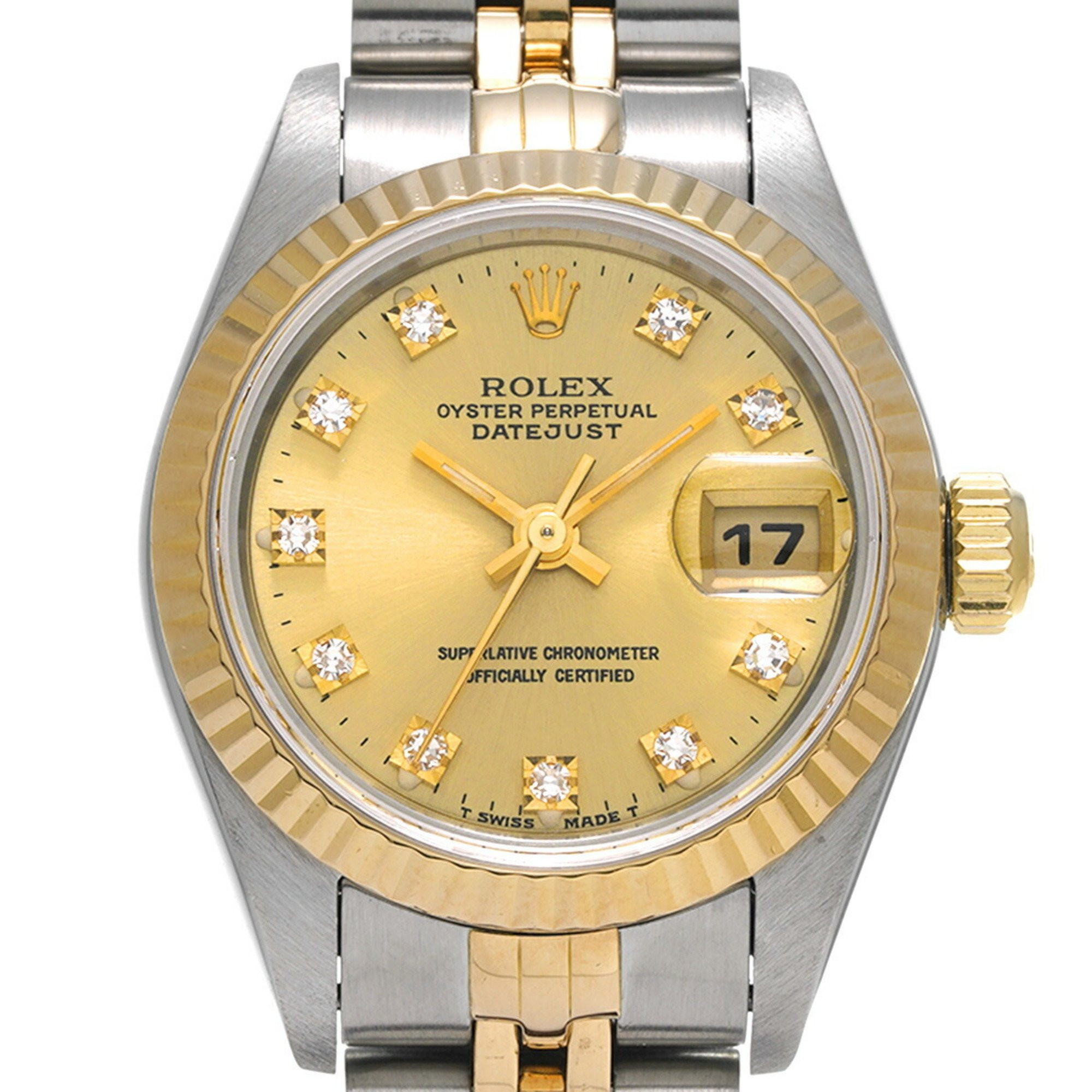 ROLEX Rolex Datejust 10P Diamond 69173G Ladies Watch Automatic