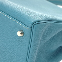 HERMES Kelly 32, in-stitched, blue jean, H stamp (around 2004), ladies' Togo bag