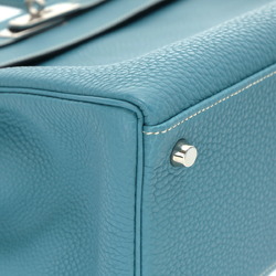 HERMES Kelly 32, in-stitched, blue jean, H stamp (around 2004), ladies' Togo bag