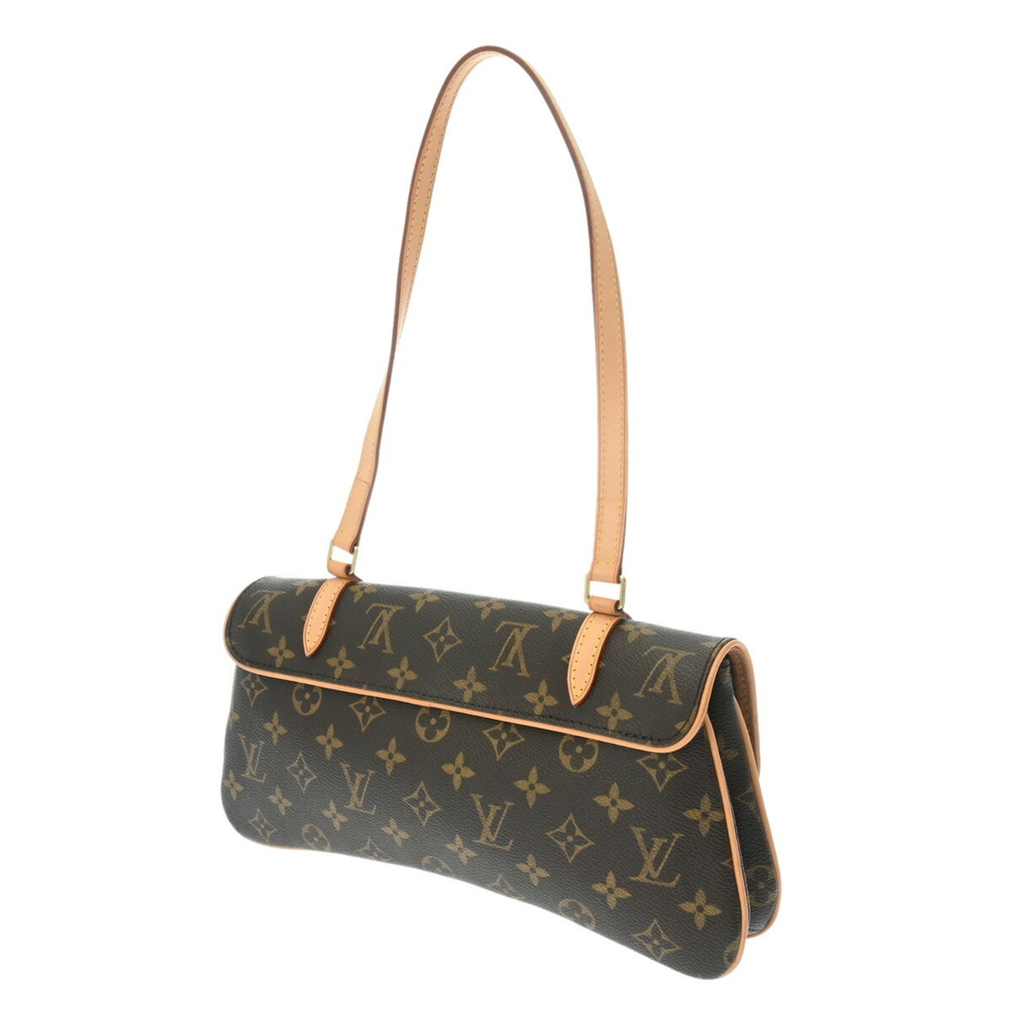 LOUIS VUITTON Louis Vuitton Monogram Marel Brown M51157 Women's Canvas Shoulder Bag