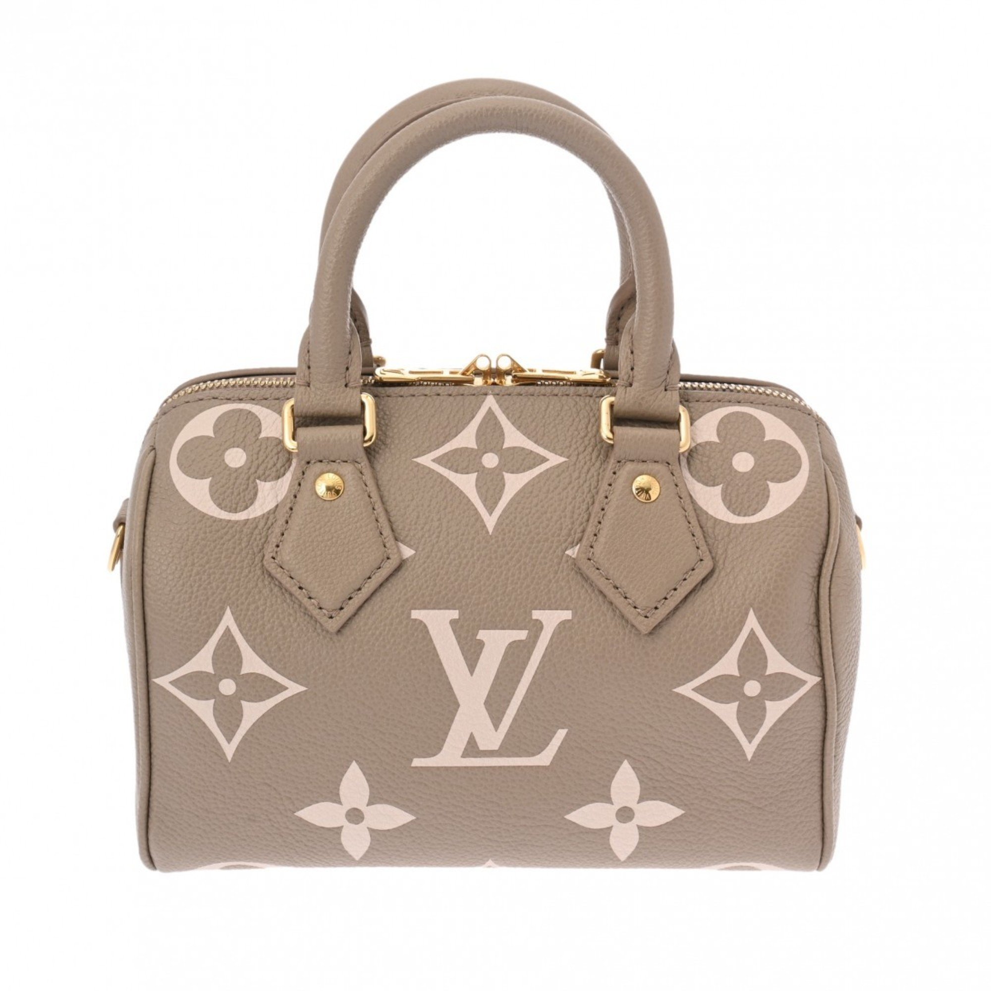 LOUIS VUITTON Louis Vuitton Monogram Empreinte Speedy Bandouliere 20 Tourtrell Creme M46575 Women's Leather Handbag